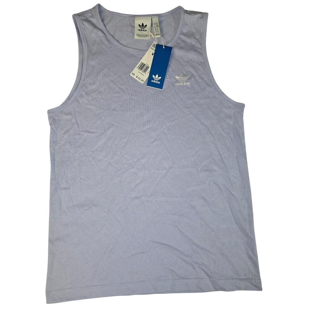 Adidas Tank Top Men's XS Purple Trefoil Logo Sleeveless NWT